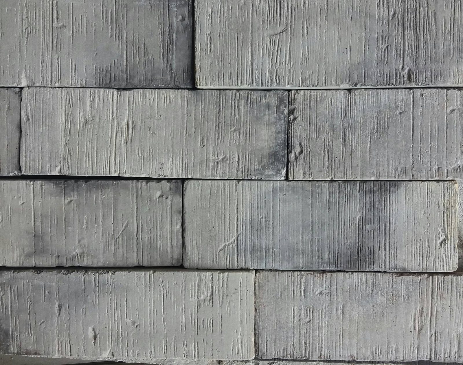 Muro de fachaleta de ladrillo Wire Cut Gray de Deco Rock